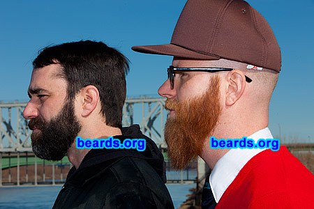 John and Mike, dueling beards
